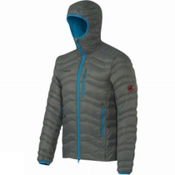 Mammut Mens Broad Peak IS Hooded Jacket Titanium/Atlantic